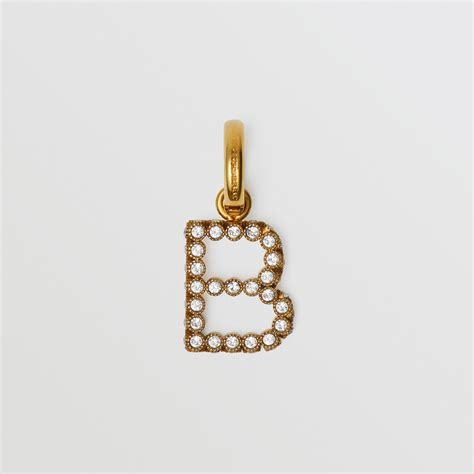 Burberry Crystal ‘B’ Alphabet Charm 